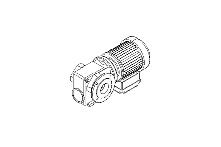 Worm gear motor 0.25kW 30 1/min