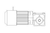 Motor de engren. angular 0,37kW 323