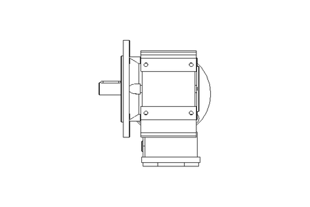 Worm gear motor 0.37kW 228 1/min