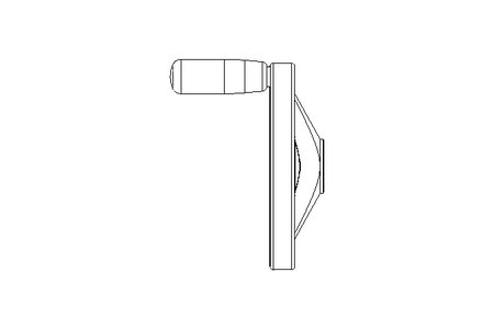 Handrad D=140 B=14H7NUT GN322-140-K14-D