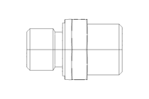 Conector roscado p/ tubos L 10 G1/4"