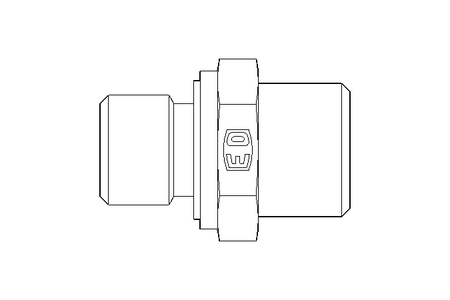 Conector roscado p/ tubos L 10 G1/4"