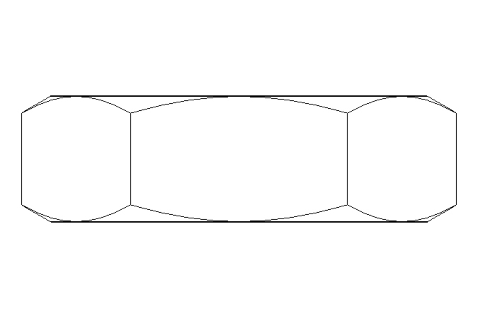 Hexagon nut M12x1.5 St-Zn DIN439