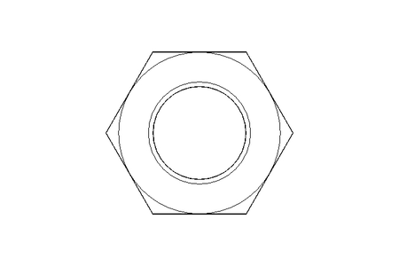 Écrou hexagonal M12x1,5 St-Zn DIN439