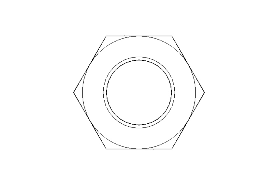 Hexagon nut M12x1,5 St-Zn DIN439