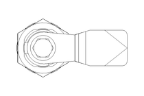 Drehriegel mit Zunge H20