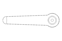 CLAMPING LEVER M8x63-1.4305