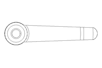 Klemmhebel M8 Innengewinde 1.4305