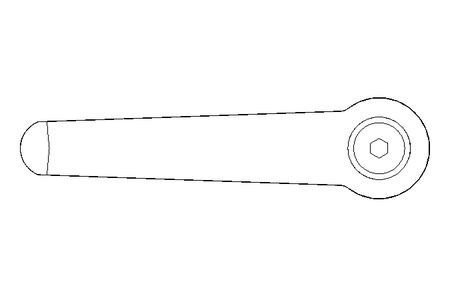 Klemmhebel M8 Innengewinde 1.4305