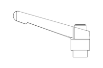 Klemmhebel M8 Innengewinde 1.4305