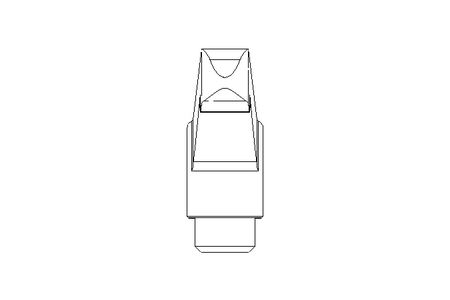 Klemmhebel M12 Innengewinde 1.4305