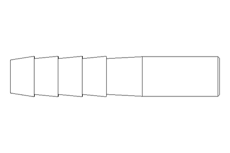 Schlauchnippel 1/4" A4