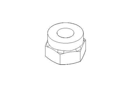 Tuerca hexagonal M4 A4 DIN985