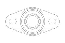 Flange bearing EFOM 20x47