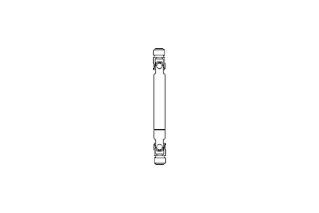 Universal joint shaft D=20 L1=210 L2=250