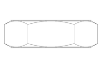 Hexagon nut M36x3 St-Zn DIN439