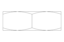 Tuerca hexagonal M36x3 St-Zn DIN439