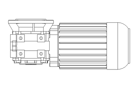 Worm gear motor 0.37kW 72 1/min