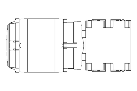 螺杆齿轮速电机 0,55kW 46 1/min