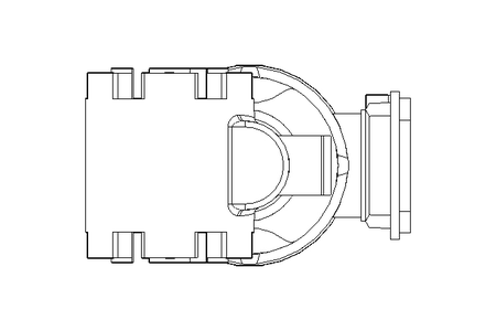 Worm gear motor 0.55kW 46 1/min