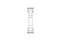 Universal joint shaft D=58 L1=215 L2=240