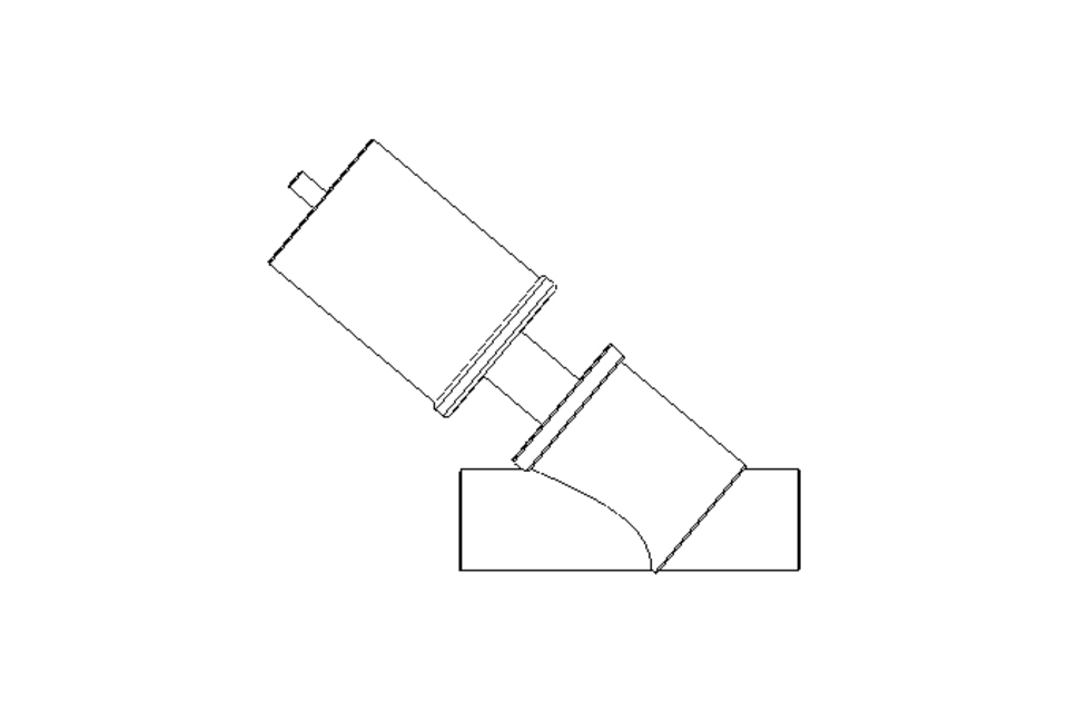 Angle seat valve DN 100