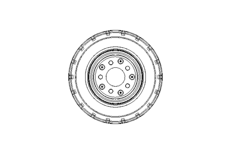 Impell.runn.roto.dis.wheel 400x100 400kg