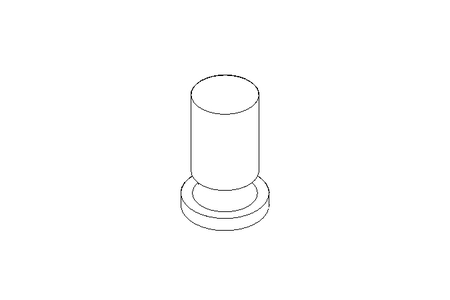 Threaded bolt M5x10 GA 1.4301 DIN 32501