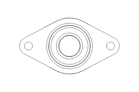 Flange bearing PCJT N 30x80x46.7