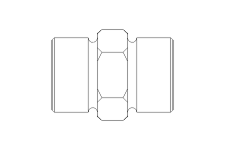 Threaded connector L 10/10 St ISO8434