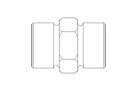 Threaded connector L 10/10 St ISO8434