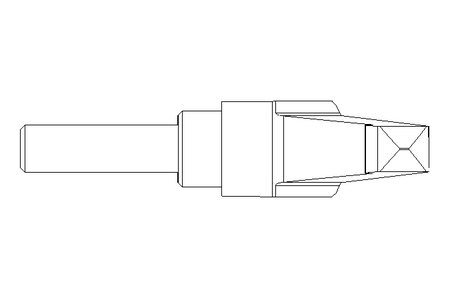 Klemmhebel M12x40 Außengewinde 1.4305