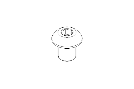 Tornillo de cabeza plana M8x10 A2