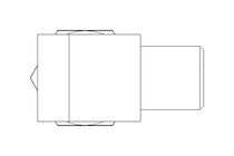 Rohrverschraubung LL 6 M6x1 1.4571