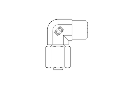 Threaded elbow connector L 6 M12x1,5