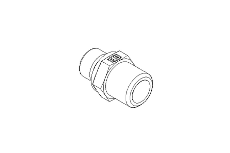 Rohrverschraubung L 6 G3/8" Niro ISO8434