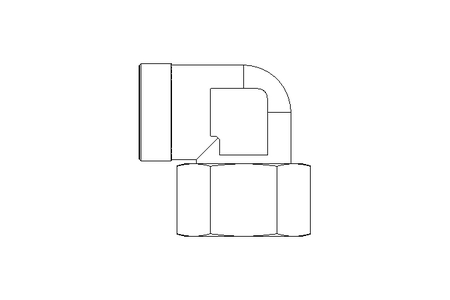 Threaded elbow connector L 35/35 St