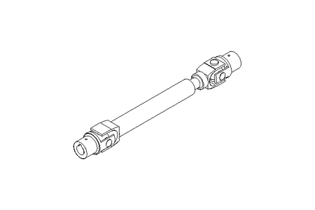 Eje articulado D=32 L1=410 L2=470