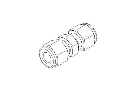 Conector roscado p/ tubos 8/8 Niro