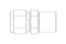 Conector roscado p/ tubos 12 R1/2" Niro