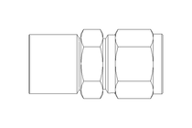 Conector roscado p/ tubos 12 R1/2" Niro