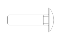 Flachrundschraube M10x40 A2 DIN603