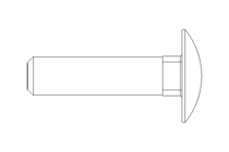 Flachrundschraube M10x40 A2 DIN603