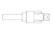 Klemmhebel M12x45 Gr.4 verstellbar