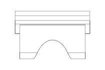 Sliding block T M6 / 8 St-Zn