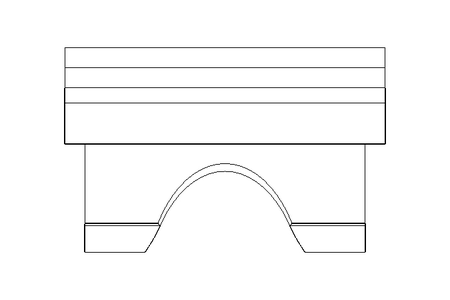 Bloco de deslize T M6 / 8 St-Zn