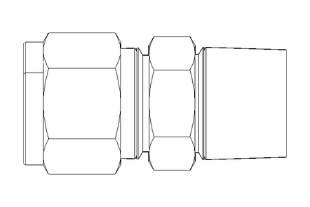 Conexão roscada de tubo 10 R3/8" Niro