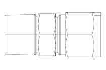 Conector roscado p/ tubos 10 R3/8" Niro