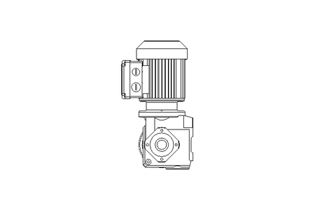 Worm gear motor 0.25kW 45 1/min