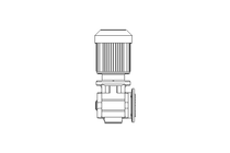 Worm gear motor 0.25kW 45 1/min